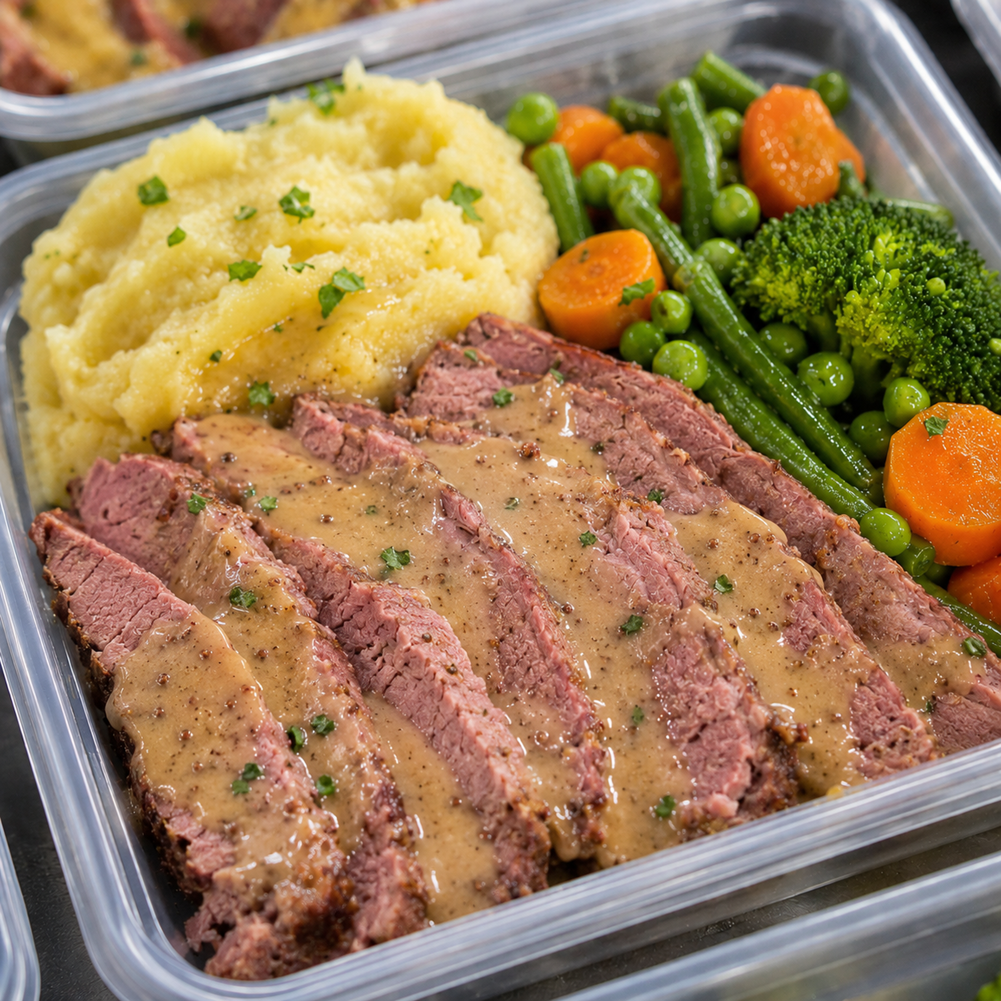 Corned Beef with Mustard Sauce