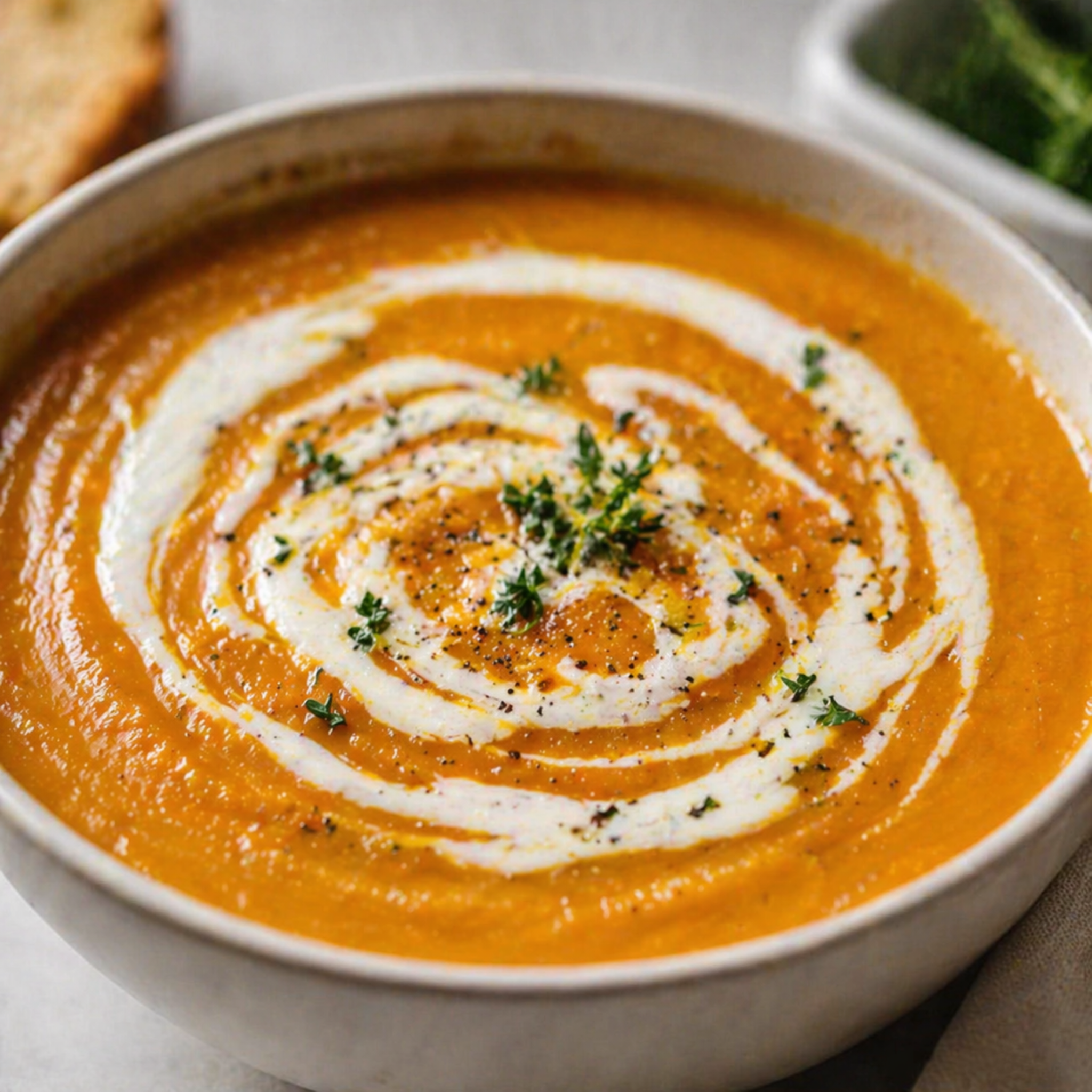 Roasted Pumpkin and Garlic Soup